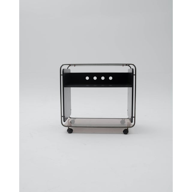 Mid-Century Modern Metal Utility Cart, 1970s For Sale - Image 3 of 7