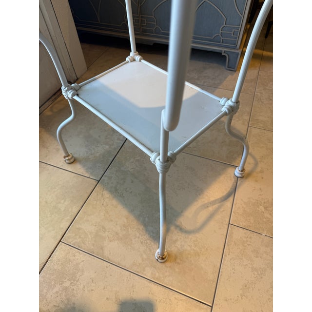 White Late Nineteenth Century Cast Iron Wash Stand For Sale - Image 8 of 10