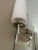 AERIN Drunmore 1 Light 4.5 inch Polished Nickel with Crystal Single Bath Sconce Wall Light in White Glass, Polished Nickel...