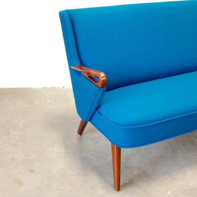 1950s Danish Teak "U3 (CFB-52)" Loveseat Attributed to Findahls Møbelfabrik, Designed by Chresten Findahl Brodersen For Sale - Image 9 of 11