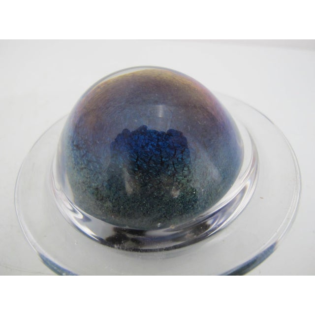 Limited Edition Sci Fi Channel Glass Planet Saturn Galaxy Paperweight For Sale In Portland, OR - Image 6 of 7