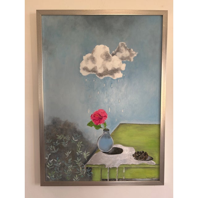 2020s Fractal Cloud Surrealism Oil Painting For Sale - Image 5 of 8