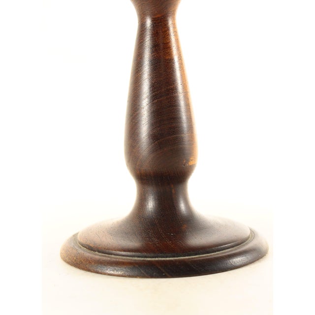 Victorian Mid. 1800's Turned Wood Treen Ware Raised Tazza, Compote For Sale In Houston - Image 6 of 12