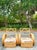 Khaki Vintage Coastal Bent Rattan Circle Lounge Chairs - A Pair For Sale - Image 8 of 12