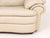 Modern Beige Leather Upholstered 2-Seat Sofa For Sale - Image 4 of 7