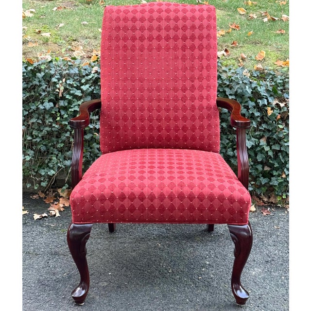 Traditional Fairfield Furniture Upholstered Armchairs - A Pair For Sale - Image 3 of 12
