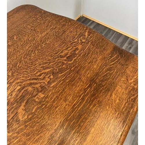 Vintage French Carved Oak Dining Table For Sale - Image 11 of 13