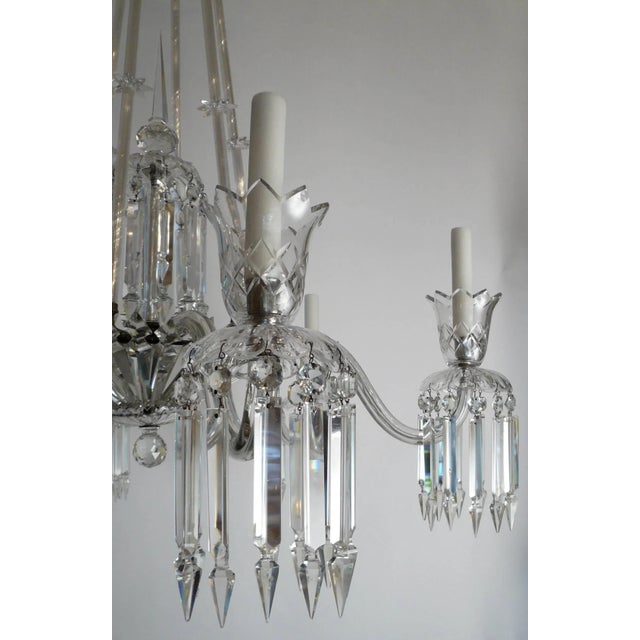 19th Century English Cut Crystal Chandelier Signed F & C Osler For Sale - Image 9 of 11