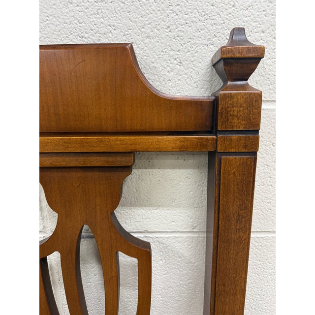 Vintage Full Size Chippendale Style Headboard For Sale In Kansas City - Image 6 of 9