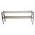 Maison Jansen Maison Jansen Two Tier Metal and Glass Console Table For Sale - Image 4 of 4