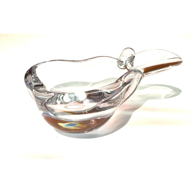 Vannes France Crystal fruit bowls. A pear and an apple in this adorable set. The pear measures 3.5 x 5.5 x 1.875 inches...