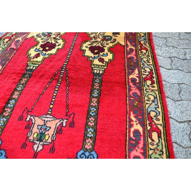 1960s Traditional Handknotted Turkish Rug For Sale - Image 10 of 11