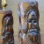 Brown Scandinavian Carved Figural Lamps - a Pair For Sale - Image 8 of 12