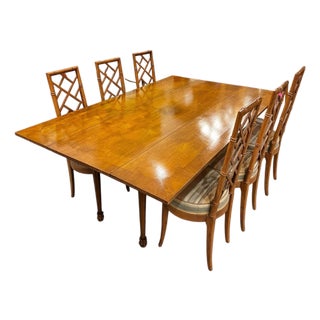 1970s Set of 7 - Dining Table & Chairs For Sale