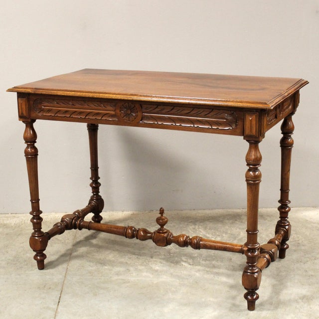 Antique Walnut Writing Desk For Sale - Image 15 of 15