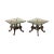 1960s Victorian Style Cast Metal Glass-Top Coffee Tables - A Pair For Sale - Image 13 of 13