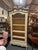 Louis XV Wire-Walled Bookcase with Carved Pediment in Aqua Green, 1890s For Sale - Image 6 of 6