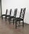 Mid-Century Modern Dining Chairs in Black Enameled Wood and Smooth Velvet, Italy, 1980s, Set of 4 For Sale - Image 3 of 13