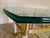 1990s Italian Horn Brass Coffee & End Tables Set with Heavy Glass Tops - Set of 3 For Sale In Orlando - Image 6 of 13