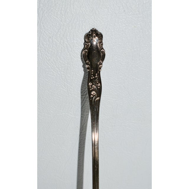 Vintage (1940's) Ladle has an Art Nouveau Style. Silverplate. Made by Rogers & Bro. The Measurements: 2"W x 2"D x 5.5"H...