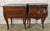 Pair of French Louis XV Style Bombe Nightstands - With Marble Tops For Sale - Image 12 of 18