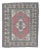 Vintage Pink Area Oushak Turkish Hand-Knotted Rug For Sale