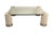 Metal Postmodern Chrome Glass and Lacquered Legs Karl Springer Coffee Table For Sale - Image 7 of 7