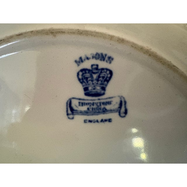 Early 19th Century Mason's Blue Willow Ironstone Dinner Plate For Sale - Image 9 of 9