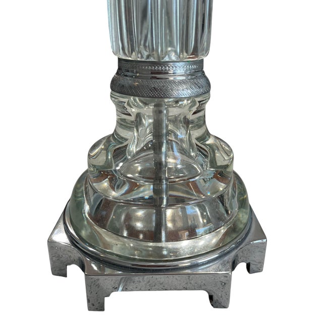 1950s Marbro Crystal Column Table Lamp, 1950s For Sale - Image 5 of 15