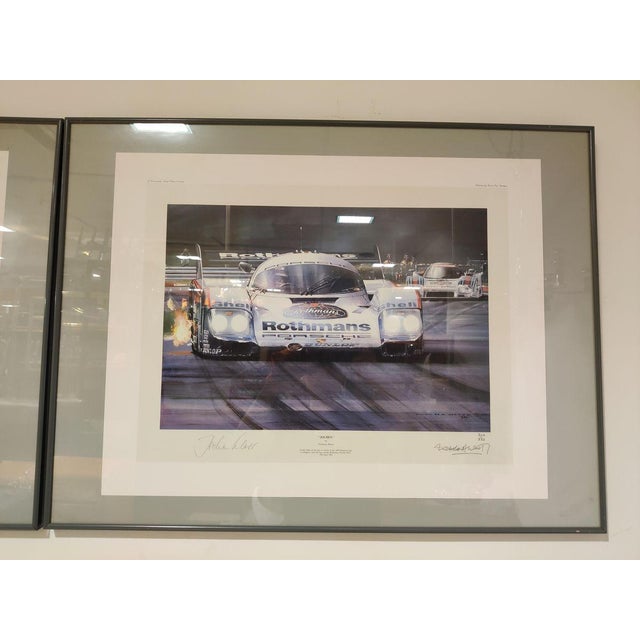 Stefan Bellof, Derek Bell and Jochen Mass Prints by Nicholas Watts, Set of 2 For Sale - Image 6 of 14