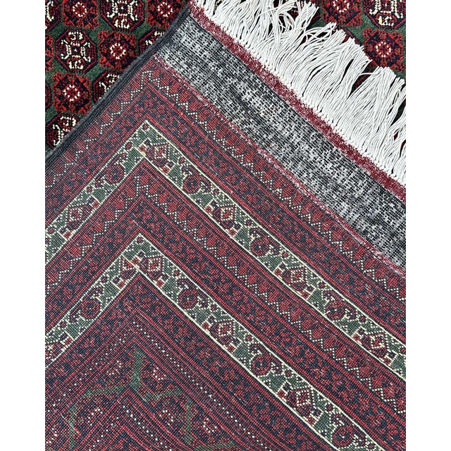 Afghan Turkmen Khamyab Hand-Knotted Wool Rug, Allover Pattern, 10'1" X 6'6" For Sale - Image 12 of 13