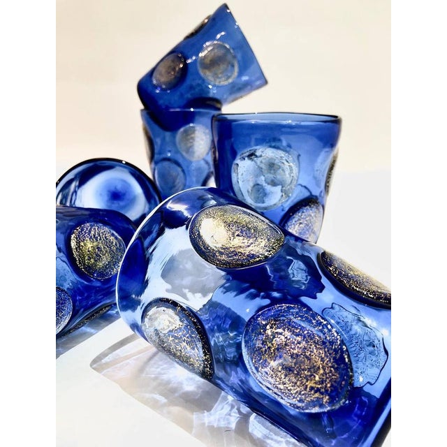 Tequila Drinking Set in Murano Glasses by Mariana Iskra for Ribes Studio, 2004, Set of 6 For Sale - Image 11 of 15