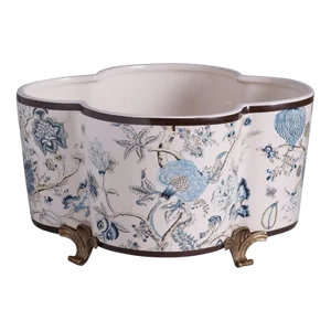 Scalamandre Maison by Port 68 Pondicherry Quatrefoil Planter