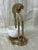 Late 20th Century Palm Beach Style Gold Heron Accent Sculpture With Marble Bowl For Sale - Image 5 of 10
