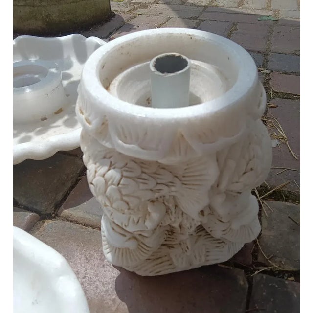 Stone Vintage Carved Marble Marble Fountain Tiers For Sale - Image 7 of 10