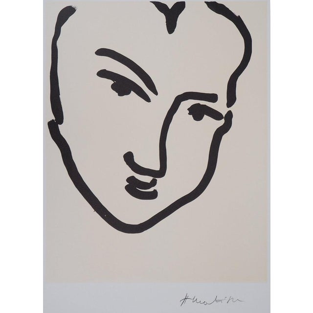 Henri Matisse (1869-1954) (after) Nadia with a Tilted Face Lithograph after a drawing by the artist from 1948 Signed in...