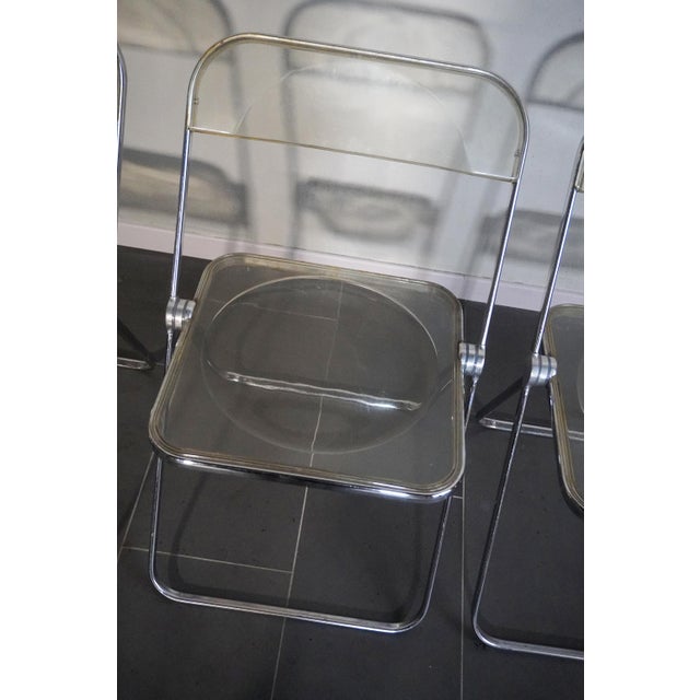 1970s Vintage Plia Chairs by Giancarlo Piretti for Anonima Castelli, 1970s, Set of 4 For Sale - Image 5 of 10