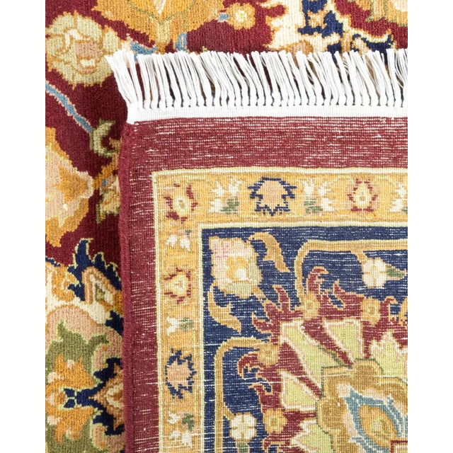 2000 - 2009 Mogul, One-of-a-Kind Hand-Knotted Area Rug - Red, 6' 1" x 9' 6" For Sale - Image 5 of 8