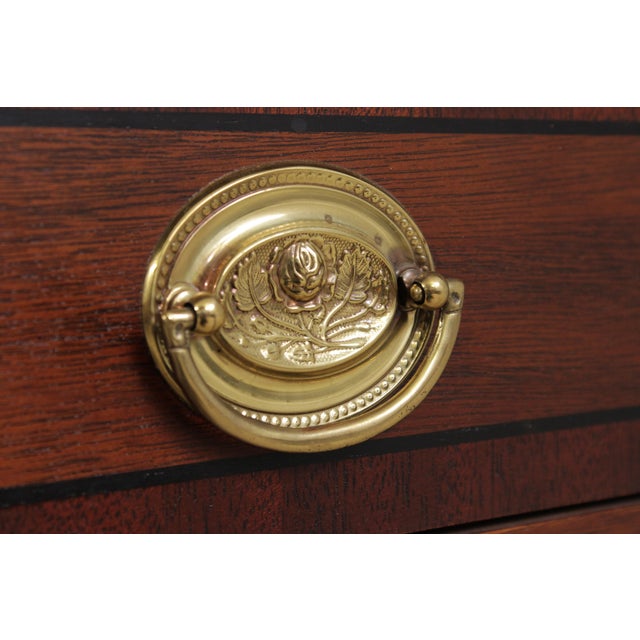 Jasper Federal Mahogany Secretary Desk Bookcase For Sale - Image 14 of 17