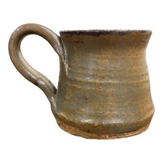 Vintage 1979 Handmade Studio Art Pottery Coffee Mug Tea Cup For Sale