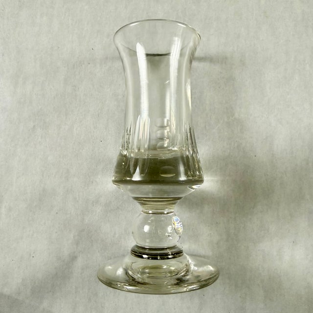 Glass Late 19th C French Hand Blown Absinthe Glasses, Set/6 For Sale - Image 7 of 12