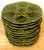 Green Mid 20th Century Sarreguemines Olive Green French Majolica Oyster Plates - Set of Twelve For Sale - Image 8 of 15