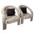 1980s Postmodern Vladimir Kagan Style Sculptural Chairs - a Pair For Sale