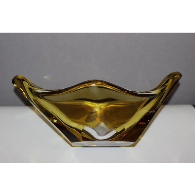 Yellow and Clear Crystal Cup, 1960 For Sale - Image 6 of 9