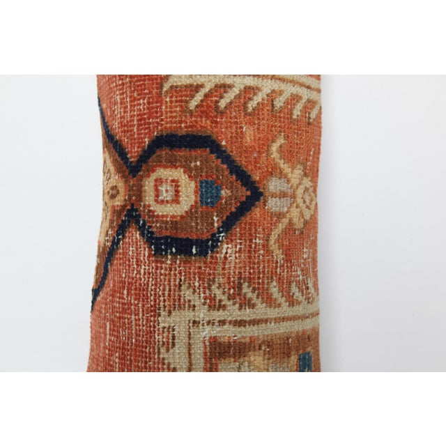 Vintage Handwoven Rug Pillow Cushion Cover -9'' X 20'' For Sale - Image 4 of 8