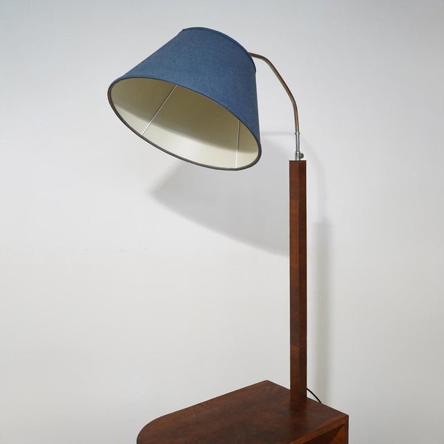 Floor Lamp with Burl Table, 1930s For Sale - Image 6 of 17