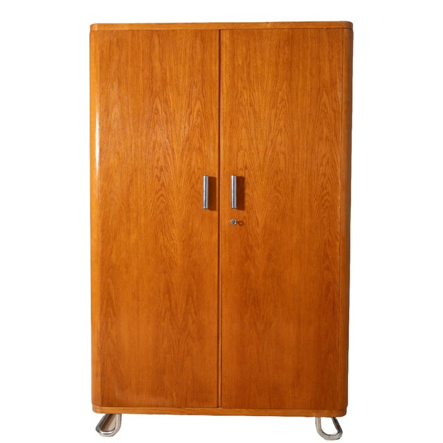 Clothes Cabinet from Vichr & Spol, Czechoslovakia, 1930s For Sale - Image 14 of 14