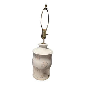 Late 20th Centruy Mary Quant for Murray Feiss Floral Ceramic Lamp Base