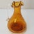 1960s Pilgrim Amber Crackle Art Glass Pitcher For Sale - Image 10 of 10