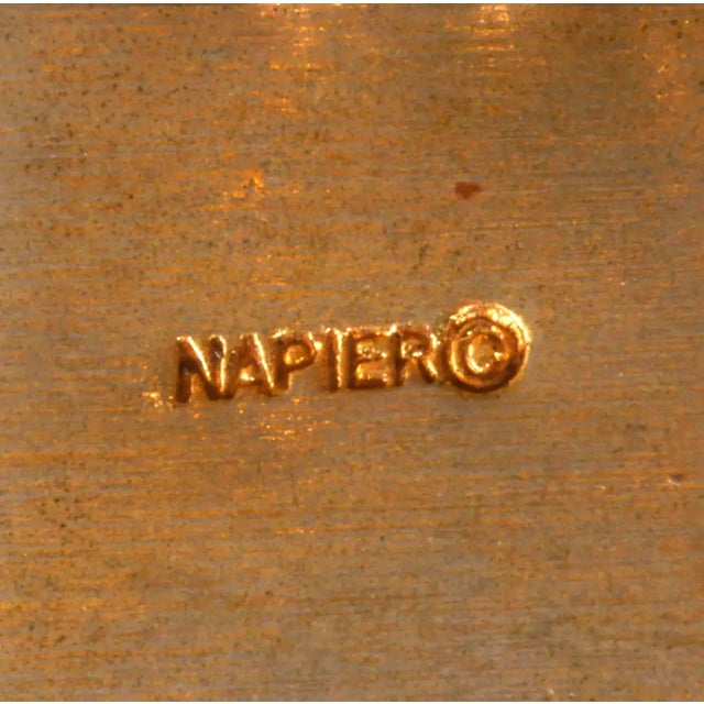 1960s Vintage Napier Necklace Multi Chain Gold Plated For Sale - Image 5 of 5